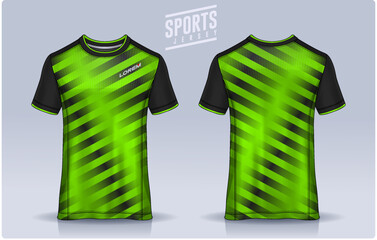 t-shirt sport design template, Soccer jersey mockup for football club. uniform front and back view.	