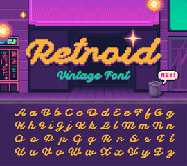 Poster - Vintage font 