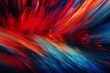 Vibrant streaks of red and blue in blurred motion. Generative AI