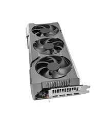 Aufkleber - Powerful graphic video card of a personal computer isolated on a white background.