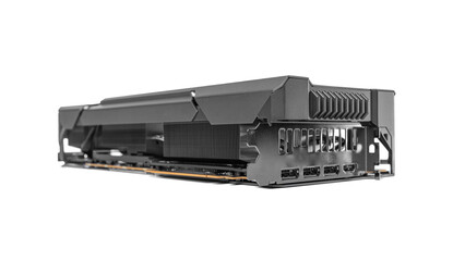 Aufkleber - Powerful graphic video card of a personal computer isolated on a white background.