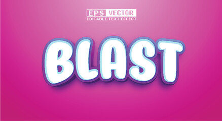 Fototapete - text effect ilustrations blast, text effect ilustration