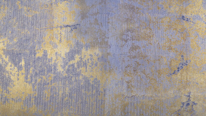 Poster - Painted in blue metal rusted background. Metal rust texture. Erosion metal. Scratched and dirty texture on outdoor rusted metal wall.