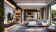 © anmitsu - Modern villa with open plan living and a private bedroom wing with a small terrace for relaxing