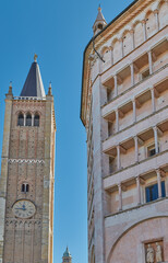 Canvas Print - Parma and the Lombard Romanesque style architectures