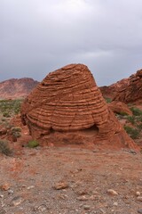 Wall Mural - Beehive shaped rock formation at Valley of Fire State Park in Nevada