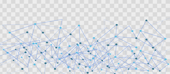 Wall Mural - internet network. data and technology concept. abstract technological background with dots and lines