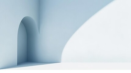 Poster - Minimal abstract light blue background for product