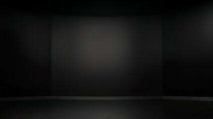 Poster - Plain Solid absolutely Black color background empty