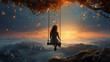 © Michael - Suspended Swing Daydream': Floating above the world, lost in a daydream of calm