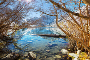 Canvas Print - Autumn lake