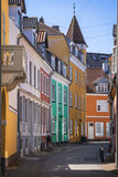 Fototapeta  - Beautiful Old Houses in Aalborg, Denmark