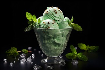 Sticker - Mint or pistachio ice cream