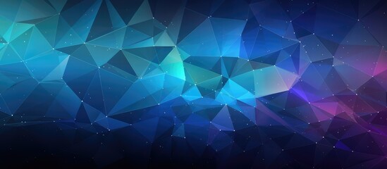 Futuristic background with lines and low poly polygonal triangular mosaic for web and prints Grunge surface AI rendering Realistic AI design template