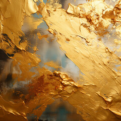 Sticker - gold ink abstract background