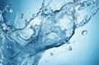Close-up of a refreshing water splash. Generative AI