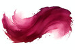 red crimson maroon watercolor paint brush stroke swirl isolated on transparent background