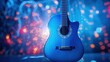 © Left - Guitar with Bokeh Effects