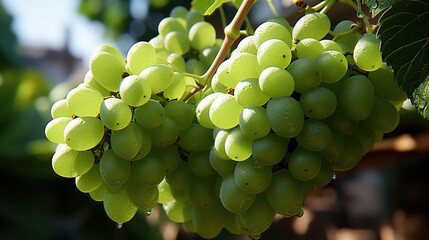 Sticker - bunch of grapes on vine