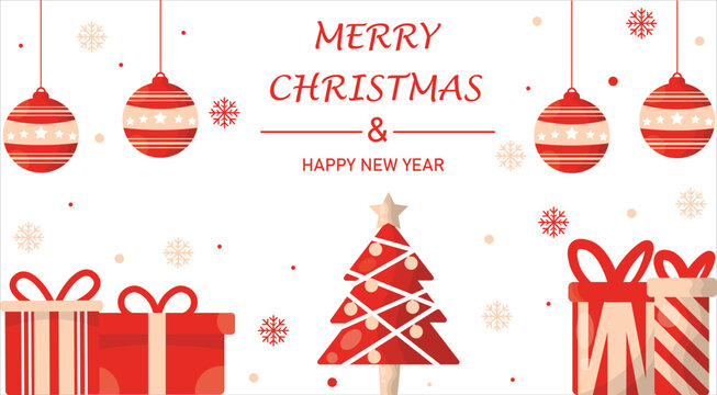 Free vector flat background for christmas season celebration
