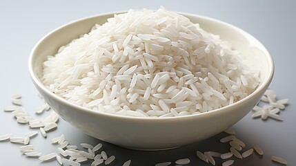 Wall Mural - white rice in bowl