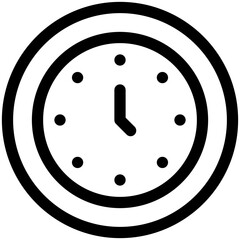 Canvas Print - clock icon