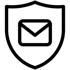 Sticker - mail protection icon