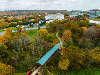 Wall Mural - Aerail drone of 55 plus community in New jersey real estate