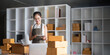 © Natee Meepian - Startup SME small business entrepreneur of freelance Asian woman using laptop and box to receive and review order online to prepare to pack sell to customers, online sme business ideas