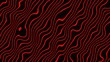 Abstract red color geometric wave line illustration background .