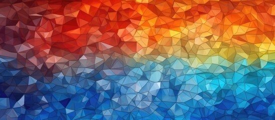 Poster - colorful geometric design for various purposes including decorating interiors tables or as a concept