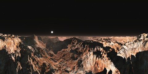 Wall Mural - mars, hdri, environment map , round panorama, spherical panorama, equidistant projection, 360 high r