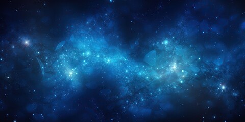 digital universe in cosmic blues: an abstract digital interpretation of the universe in cosmic shade