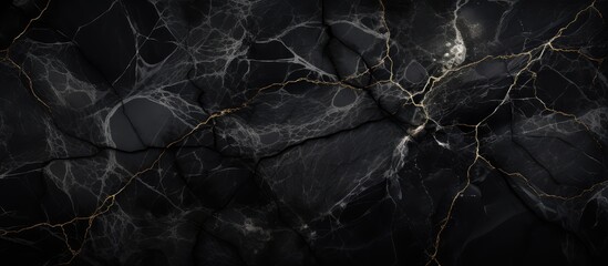 Poster - black marble texture for interior decoration with high resolution and glossy finish used for ceramic
