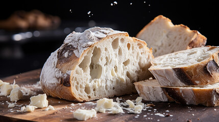 Wall Mural - close up shot of a bread