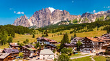 Fototapeta  - Alpine summer view at Cortina d’Ampezzo, Belluno, Veneto, Italy