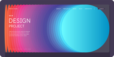 Poster - Abstract geometric background of simple shapes. A template for design and creativity.