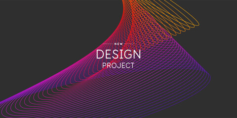 Poster - Abstract geometric background of simple shapes. A template for design and creativity.