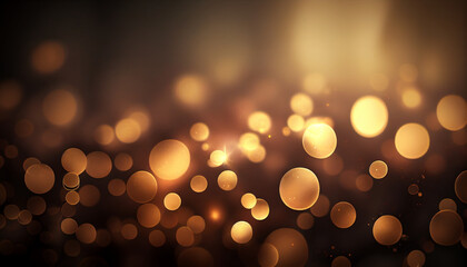 Wall Mural - Bokeh lights and glitter set against a Christmas backdrop