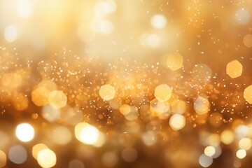 Poster - A blurry image of a golden background that can be used for various purposes.