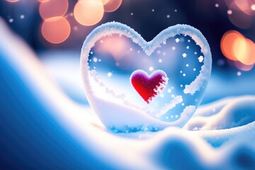 Poster - beautiful background for Valentine's Day. AI generated.