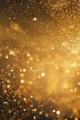 Poster - A captivating gold background filled with an abundance of sparkling bubbles. Perfect for adding a touch of elegance and glamour to any design project.