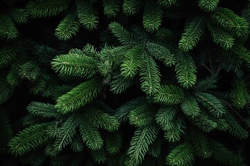 Poster - A close-up view of a bunch of pine trees. Perfect for nature enthusiasts and those looking to capture the beauty of the forest.
