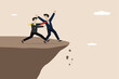 © Yunus - Colleagues' careers plummet, work team's burden, problems within the team, cause of business failure, leaders push coworkers into the abyss.