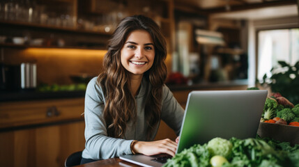 Young and successful indian female nutritionist.