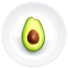 Sticker - Avocado on plate