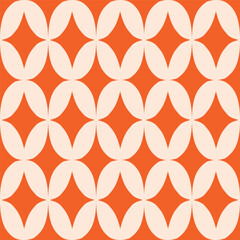 Wall Mural - Elegant geometric pattern in retro style. Abstract seamless texture with repeated diamond shape. Vintage monochrome background