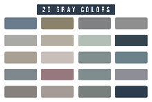 Vector Gray Color Palette Collection