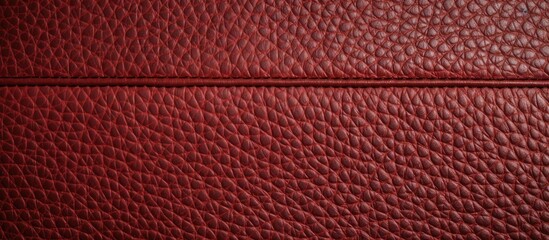 Canvas Print - Red and brown stitch on a seamless rexine texture