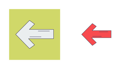 Poster - Right Arrow Vector Icon